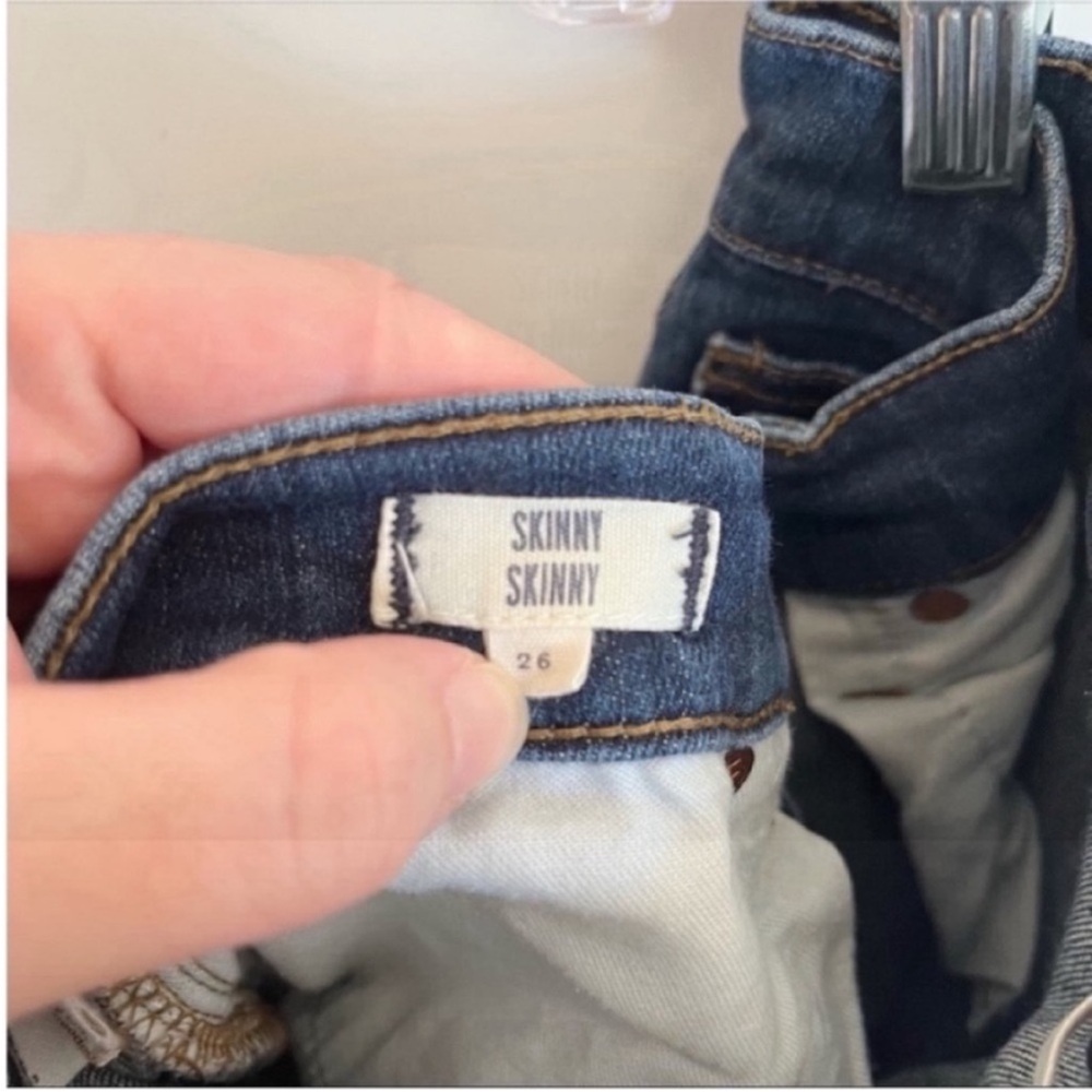 Madewell Skinny Skinny jeans blue mid rise - Picture 5 of 7